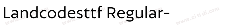 Landcodesttf Regular字体转换